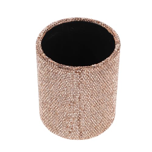 Organisateur de maquillage paillettes dorées boîte rangement pinceaux cosmétiques bureau