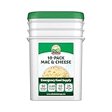 Valley Food Storage Mac and Cheese | 10-Bag Bucket, 50 Servings | Non-GMO Premium Emergency Food Supply, 25 Year Shelf Life | Survival Meal Kits, Prepper Food, Camping & Off-Grid Living Supplies