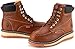 SUREWAY 6” Mens Heavy Duty Steel/Composite/Soft Toe Work Boots for Men,Goodyear Welt,Extremely Comfortable Durable Proved,Superior Oil/Slip Resistant,Thicker Leather,Wedge Sole,Moc Toe Work