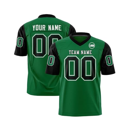 Genérico Camisetas de Rugby Personalizadas con Nombre del Equipo, número y Logotipo, Uniforme Fútbol Americano Impreso Personalizado para Adultos jóvenes y preescolares.
