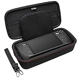 LTGEM Carrying Case Compatible with Valve Steam Deck, Protective Travel Case Holds Steam Deck Console and Power Adapter,Black