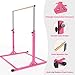 Oneofics Gymnastics Bar with Mat, Adjustable Heights Gymnastic Horizontal Bar and 2