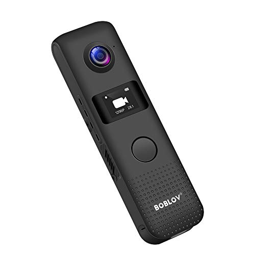 Boblov Mini Câmera Full HD 1296P Câmera de vídeo com LED ecrã Sony sensor gravador de áudio Incoportado de 32 G memória para ensino/conferência/entrevista/registo de monitor de bebé e ect