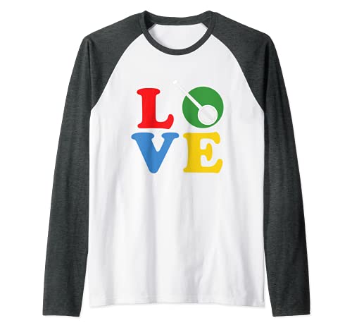 Ich Liebe Banjo Musikinstrument Zupfinstrument Bluegrass Raglan