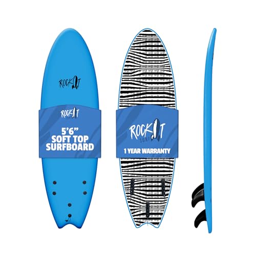 Rock-It Alberto 5ft6 Soft Top Surfboard, Surf Board for Kids, Tabla De Surf, Kids Surfboard, Surfing...
