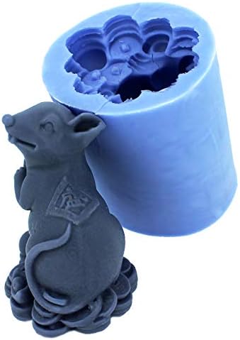 Candle Silicone Mold Mouse Soap Making Mould Flexible and Non-Stick DIY Craft Art Molds