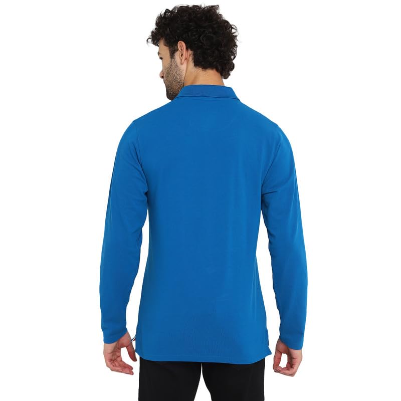Image of AMERICAN CREW Full Sleeves Polo Collar T-Shirt with Pocket for Men