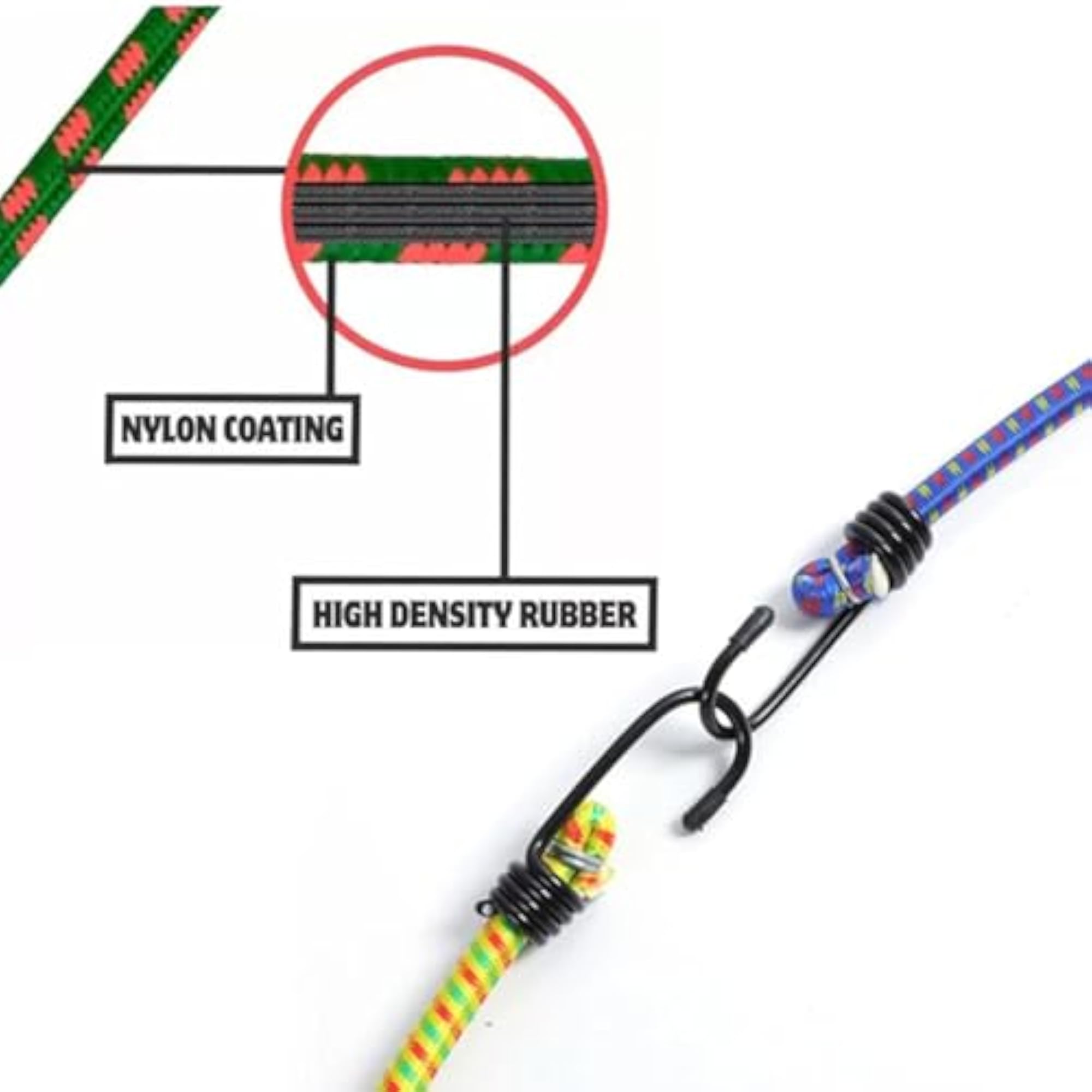 Multicolor Adjustable Luggage Strap with Buckle Lock