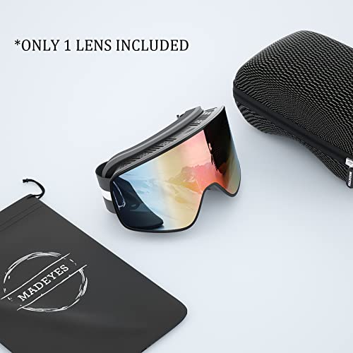 Madeyes Ski Snowboard Snow Goggles Magnetic Interchangeable Snowboarding Skiing Snowmobile Goggles Glasses Men Women Adult #TOP6