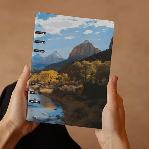 Cuaderno A5 de hojas sueltas recargable para evitar la pérdida de notas 7