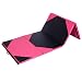 Giantex 4'x10'x2 Gymnastics Mat Thick Folding Panel For Gym Fitness with Hook & Loop Fasteners (Pink/Black)