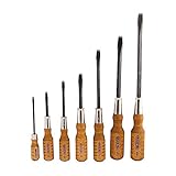 Grace USA - Wood Screw Screwdriver 7 Piece Set - SDWS7 - Screwdrivers - Woodworking Screwdrivers - 7 pieces - Professional Quality Screwdriver Set
