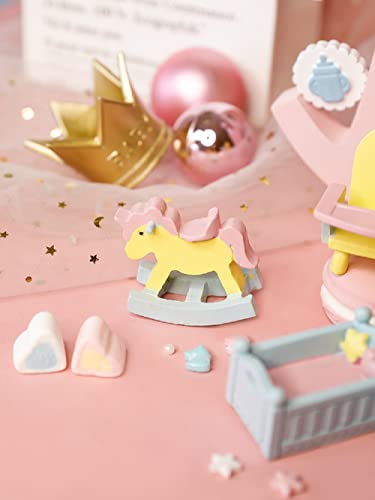 JeVenis 10 PCS Rosa Blu Gender Reveal Decorazioni