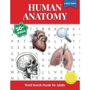 Human Anatomy Word Search for Adults Paperback – Large Print, March 20, 2025