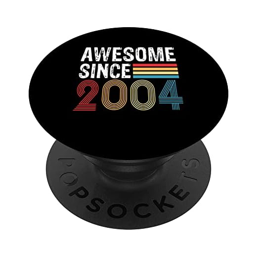 Impresionante Desde 2004 Cumpleaños 2004 Vintage 2004 PopSockets PopGrip Intercambiable