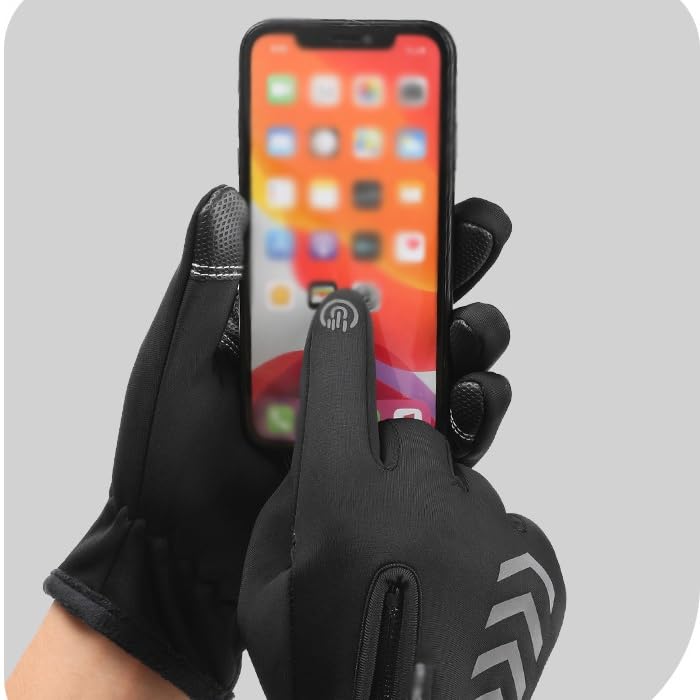Gants chauds de cyclisme contre le gel et la pluie fine - 4