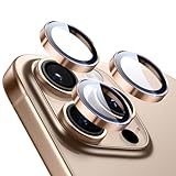 ESR iPhone 17 Pro Max/17 Pro/16 Pro Max/16 Pro/15 Pro Max/15 Pro/14 Pro Max/14 Pro用 超タフなHDレンズ保護シート 強化ガラス製 (1枚入り), デザートチタン)