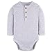 Gerber Baby Boys' 2-Pack Bodysuits, Ivory & Grey Heather, 6-9 Months