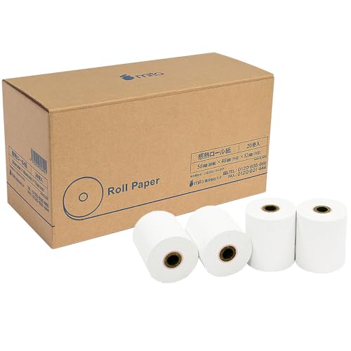 Amazon.co.jp: 感熱 ロール紙 58×48×12 （ 20巻 パック
