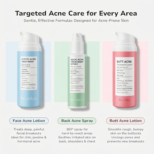 Image of BellamiLuxx Fungal Acne Treatment Lotion: Effective Face & Body Pimple Cream for Bumps, Clusters, Itch & Redness - Fungal Prone Skin Acne Treatment Moisturizer for Teens & Adults with Natural Actives