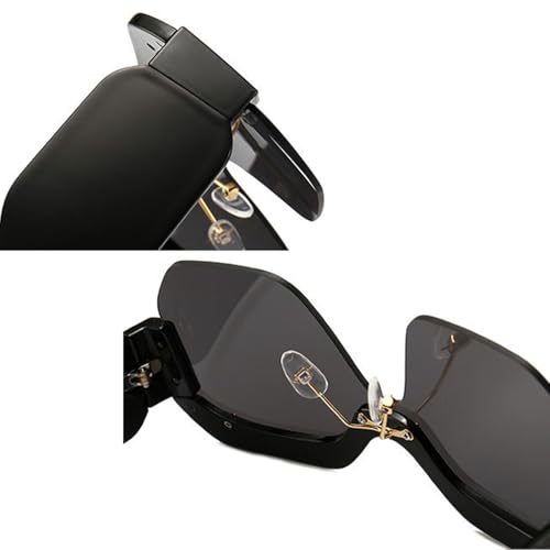 Trendy Sunglasses for Men and Women, Multicolor Frame Blue Lens Fashion Shades3