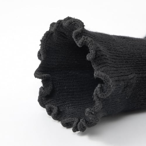 Image of 8 Pairs Cute Ruffle Frilly Ankle Socks Women, Lace Lettuce Socks