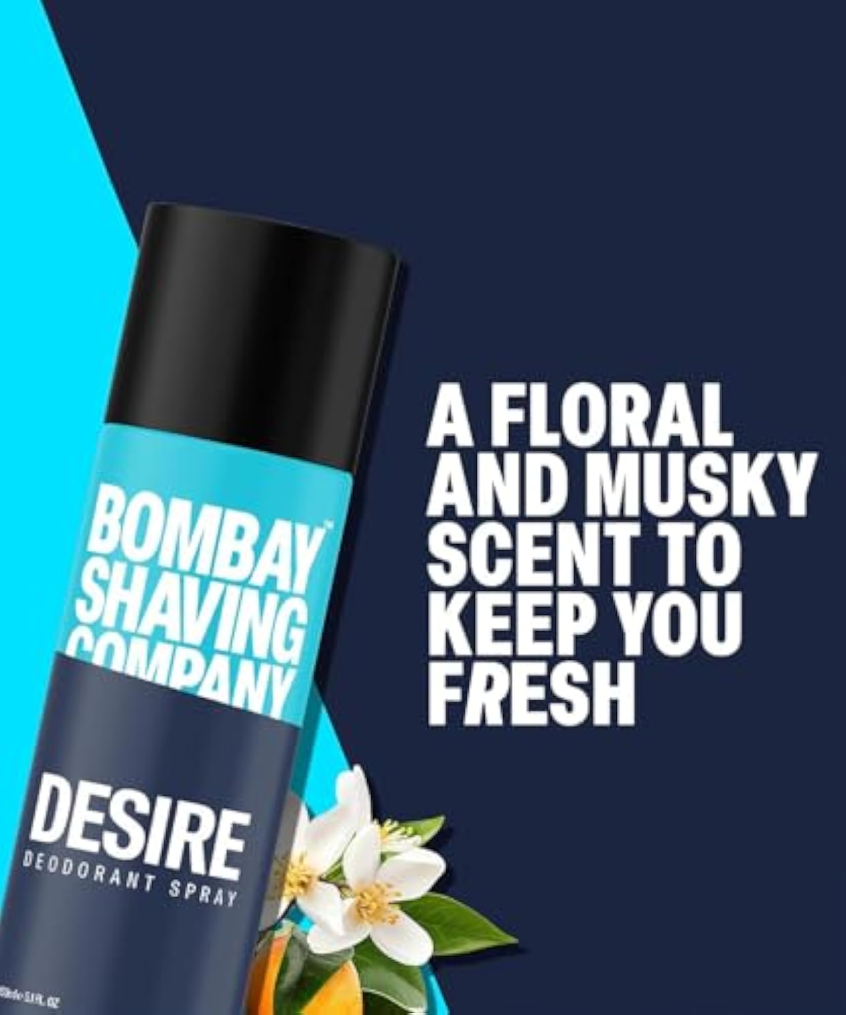 Bombay Shaving Company Desire & Noir Deodorant Spray for Men, 150ml