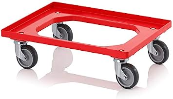 Heavy Duty Dolly Transport Trolley for 600 x 400 Euro Plastic Stacking Containers 1