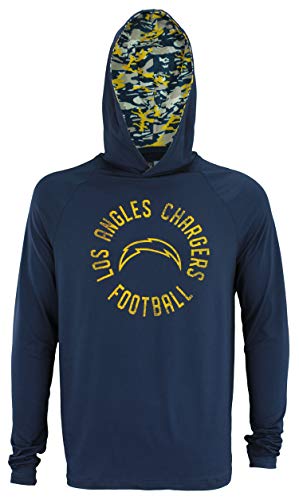 Zubaz NFL Chargers Lightweight Mini Camo Hoody Size L