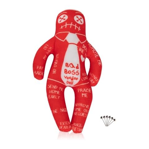 LiveBe Personalized Revenge Voodoo Doll Revenge Spell with 6 pcs Pins (Red) Cover