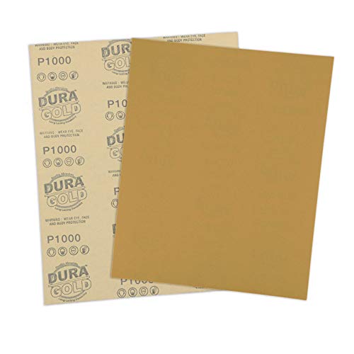 Papier abrasif de qualité supérieure Dura-Gold grain 1000 finition dorée