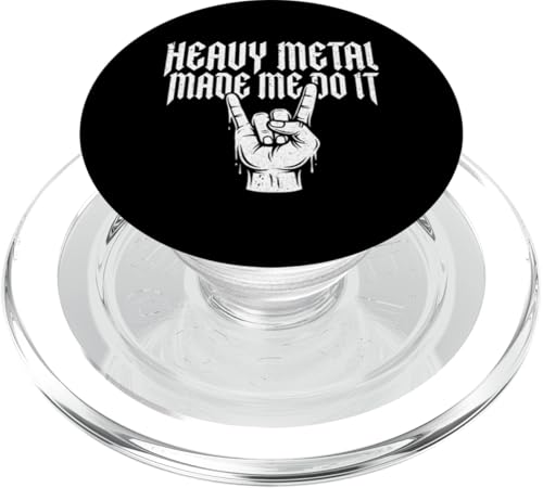 Le Heavy Metal Made Me Do It Rock Sign est Un Groupe de Fans de Rock N Roll PopSockets PopGrip pour MagSafe