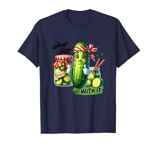 Pickle Enthusiasts Homemade Fermented Cucumber Co. - Cornichons aigres juste de l'aneth avec des cornichons sucrés T-Shirt