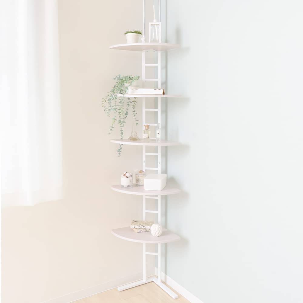 Amazon｜ヤマソロ コーナーラック オープンシェルフ 扇形コーナー