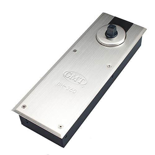 UHPPOTE Floor Spring Hinge 360 Degree Fully Open Hydraulic Buffer for Revolving Door Max.Weight: 265Lbs Width 63-78.74in