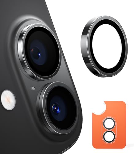 TORRAS For iPhone 16 �J�����ی� �u���̉𑜓x�����̂܂܎��v�ČRMIL�K�i �F���q��ޗ� For iphone 16 �����Y�J�o�[ �A���`�O���A �܂�h�~ ������� 1�Z�b�g For ��phone16 �J�����J�o�[ �u���b�N Lens