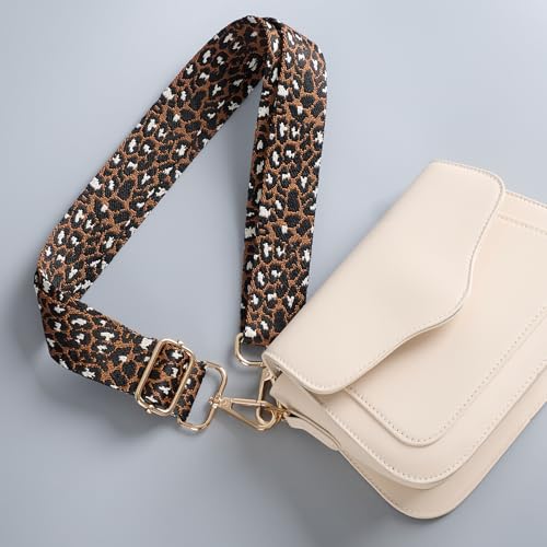 Image of chushui Leopard Print Purse Strap for Women,Adjustable Crossbody Bag Strap