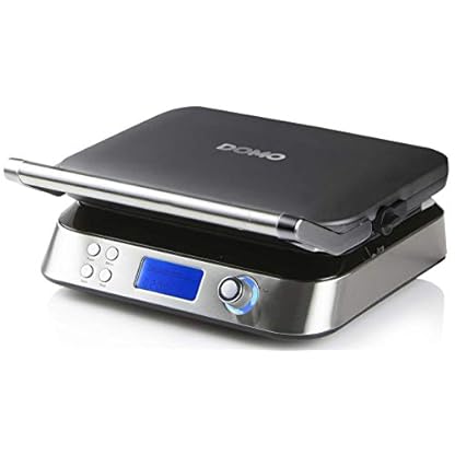 DOMO DO9219W Waffeleisen 'Waffle Genius' - Quadratische Waffeln 5x5-1600W – Edelstahl