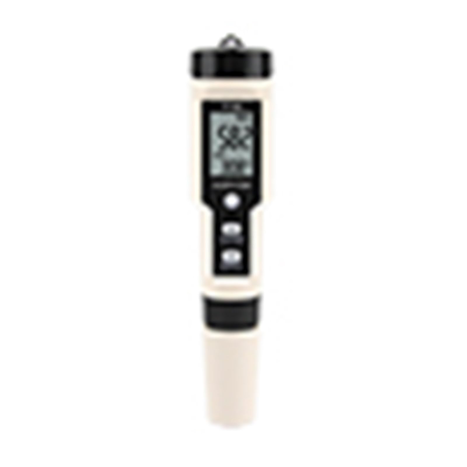 Medidor de pH Medidor Digital de Calidad del Agua 4 en 1 H2/PH/ORP/Temp, probador for Piscinas, Potable, acuarios