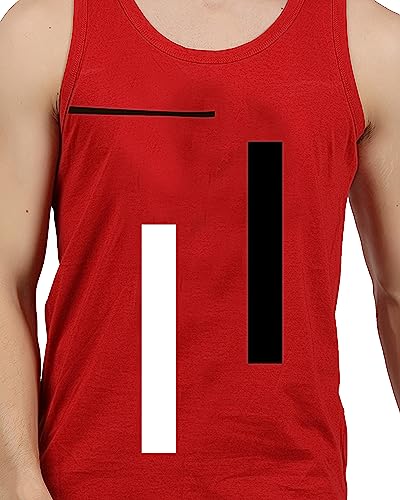 Image of JUGULAR Men's Regular Fit Cotton Printed Vest