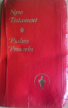 Unknown Binding New Testament Psalms Proverbs Brown Pocket Bible Book
