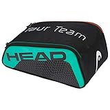 tennistasche nike Für ein ein Paar Schuhe HEAD Unisex-Erwachsene Tour Team Shoe Bag Tennistasche, schwarz/türkis, Einheitsgröße