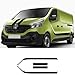 OceanAutos pour R = enault Trafic 2 3 MK3 MK2, 4 pièces Camping-Car Porte de Voiture côté Graphique Autocollants Vinyle Film Capot Capot décalcomanies