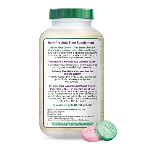 Fiber Choice Daily Prebiotic Fiber Chewable Tablets, Assorted Fruit, 90 Tablets (90 Count (Pack Of 1)) #TOP1