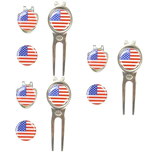 Outils de divot et marqueurs de balle de golf VALICLUD : lot de 3 ensembles résistants