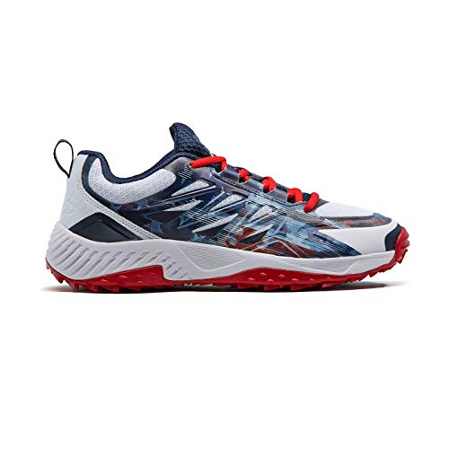 Boombah Men s Challenger Flag 1 Low Turf Shoes Navy White Red - Size 11