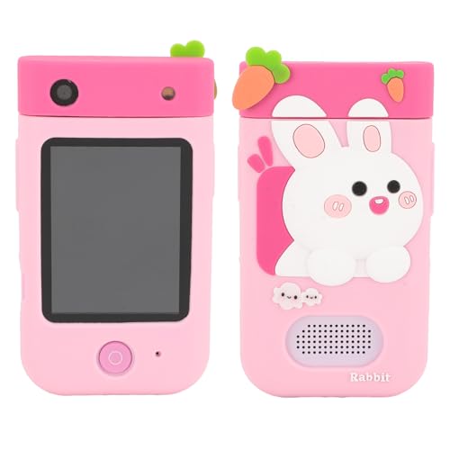 Fotocamera Digitale per Bambini Touchscreen IPS da 2.8 Pollici 48MP 1080P HD per con 10 Adesivi Cartoni Animati 9 Filtri Obiettivo Rotante a 180° Lettore