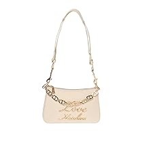 Love Moschino, BORSA A SPALLA Donna, Avorio, Taglia unica