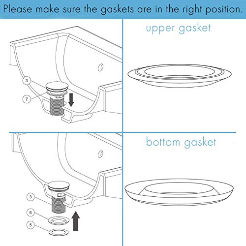 Kes Bathroom Sink Drain Without Overflow Vessel Sink Lavatory Vanity Pop Up Drain Stopper Brushed Nickel Finish, S2008D-Bn #TOP7