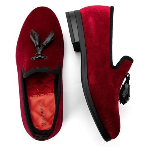 Image of Meijiana Boys' Formal Dress Slip-On Loafers - Tuxedo Shoe for Baby Dress Shoes